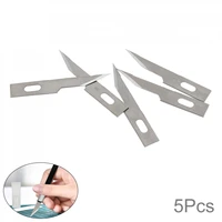 5pcs 3 blades stainless steel engraving blades metal blade wood carving blade replacement surgical scalpel craft
