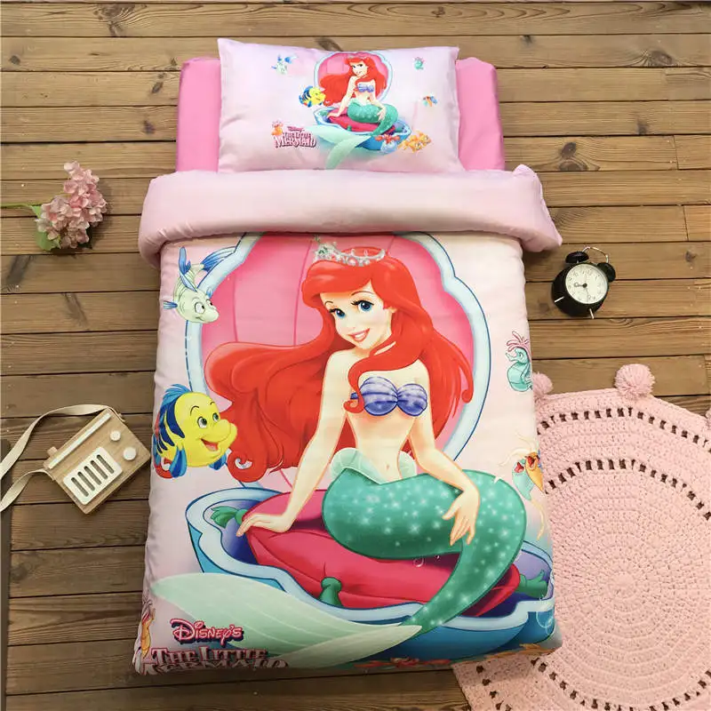 Disney Princess ariel Комплект постельного белья из 3 предметов для маленьких мальчиков и