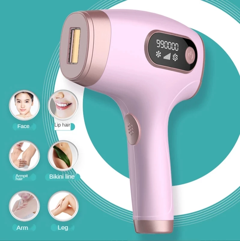 

Women's Electric Epilator 990000 Flashes Laser Hair Removal Machine LCD Display Permanent Painless Freezing Point Hair Trimmer