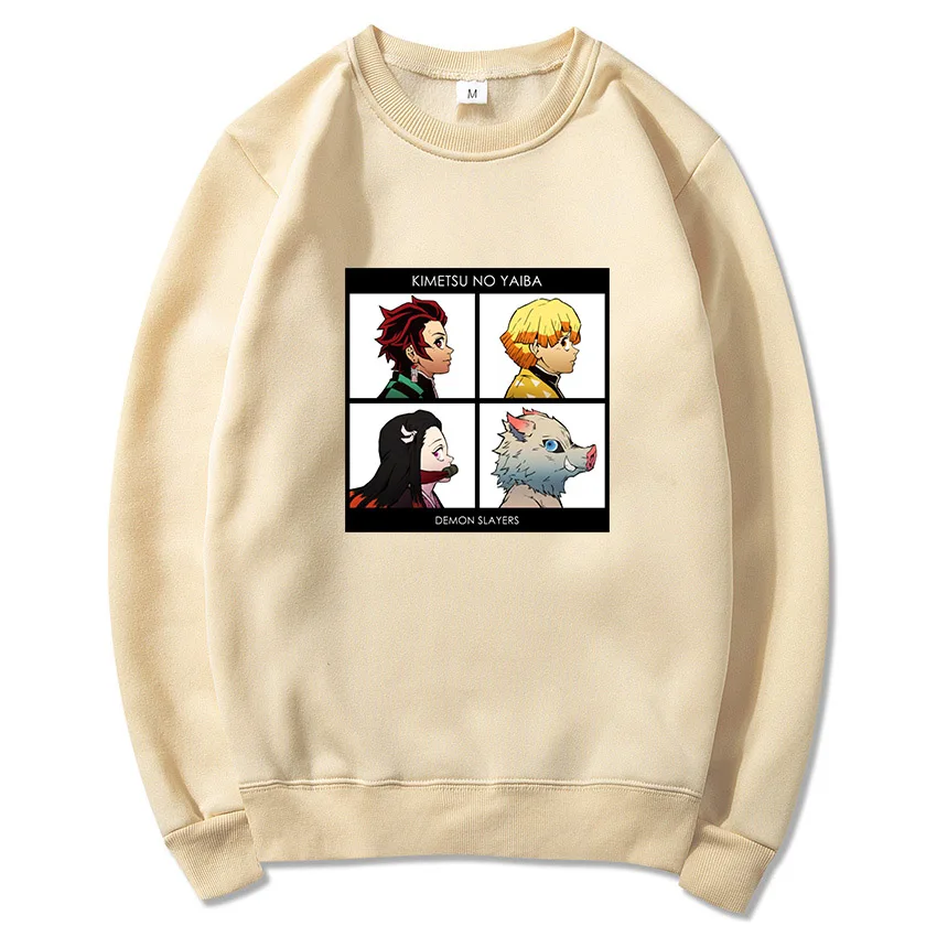 Пуловер с капюшоном в стиле хип-хоп свитшот аниме рассекающим демонов Tanjiro Nezuko