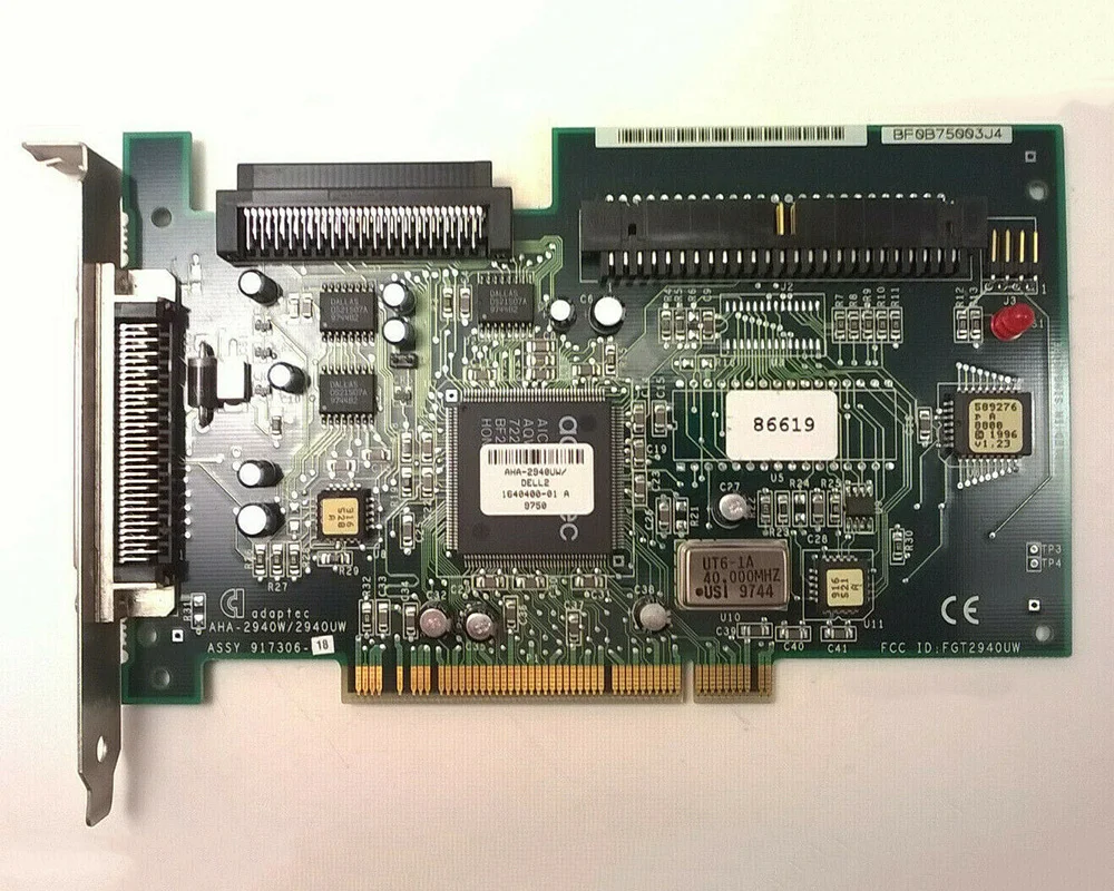 Тянут Adaptec AHA 2940UW scsi адаптер с контроллером PCI карта 50 Pin 68 ультра широкий 2940W|controller