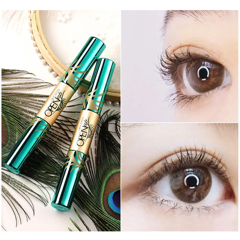 Водостойкая тушь для наращивания ресниц черная густая Удлиняющая косметика