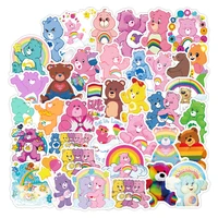 103050pcs colorful rainbow bear stickers for water bottle laptop guitar graffiti waterproof decals aesthetic sticker kid toys