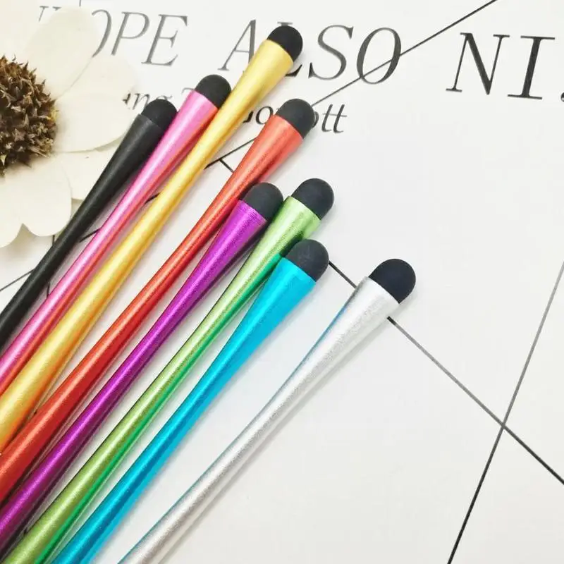 

1Pc Capacitive Stylus Pen Metal Mesh Micro Fiber Tip Screen Color Pen Random For Smart Stylus I0K4