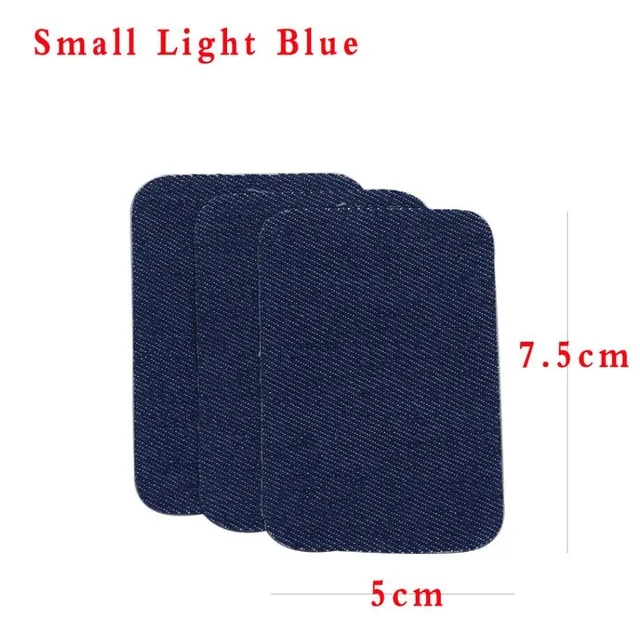 light blue small 10 шт./лот, железные нашивки, налокотники, наколенники для ремонта джинсов, нашивки для шитья, аппликация, нашивки для одежды, наклейки для рукоделия, Швейные аксессуары - Цвет: light blue small