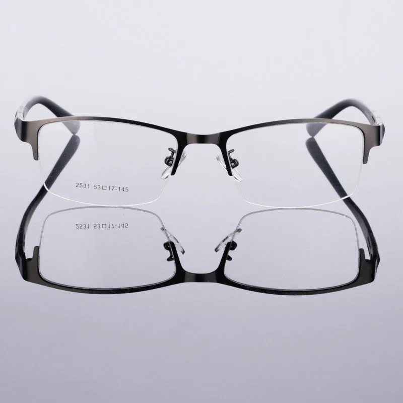 Оправа для очков BCLEAR оправа из сплава с полуободком гибкая пластиковая мужчин и