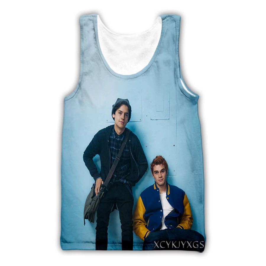 

Повседневные майки xinchenyuan Riverdale с 3D принтом, летние майки, рубашки, уличная одежда для мужчин и женщин, модный жилет A48