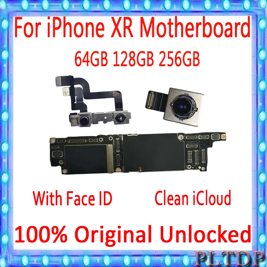 Заводская разблокированная материнская плата для iPhone XR материнская плата с/без лица ID для iPhone XR материнская плата 64 Гб 128 ГБ 256 ГБ с IOS