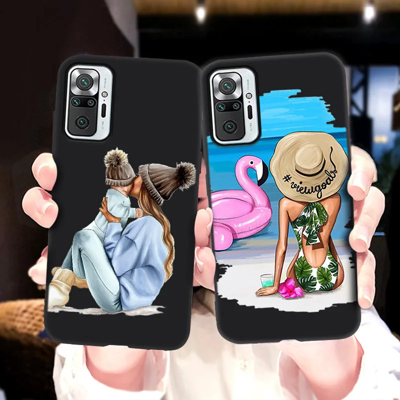 funda for xiaomi redmi note 10 9 pro case fashion mom case for xiaomi mi 11 lite 11t 11lite note 8 8t 7 pro 10s 9s 9c nfc cover free global shipping