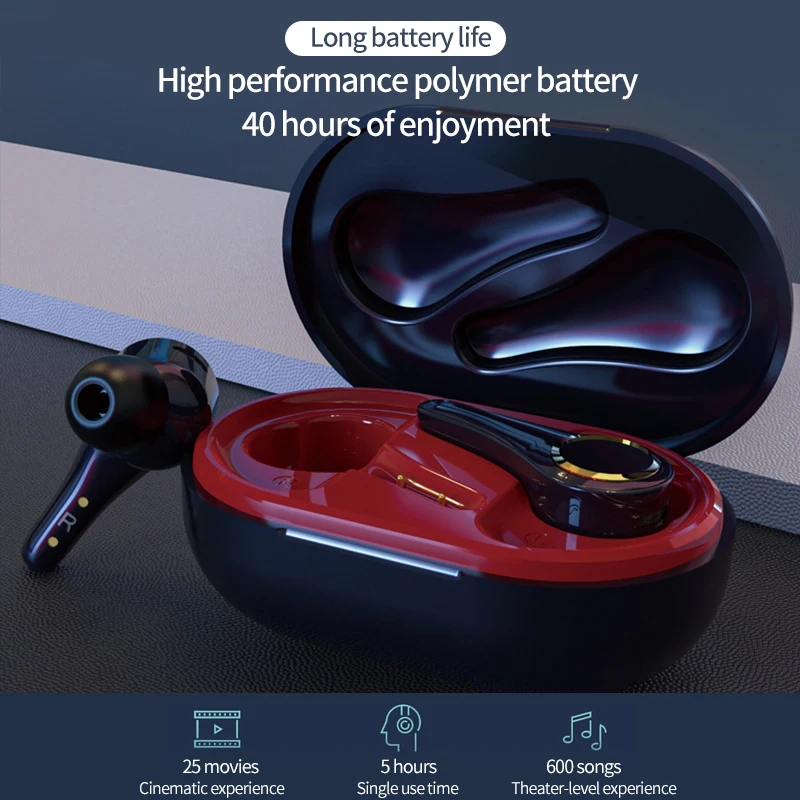ANC наушники-вкладыши TWS с V5.0 Bluetooth наушники Беспроводной Водонепроницаемый