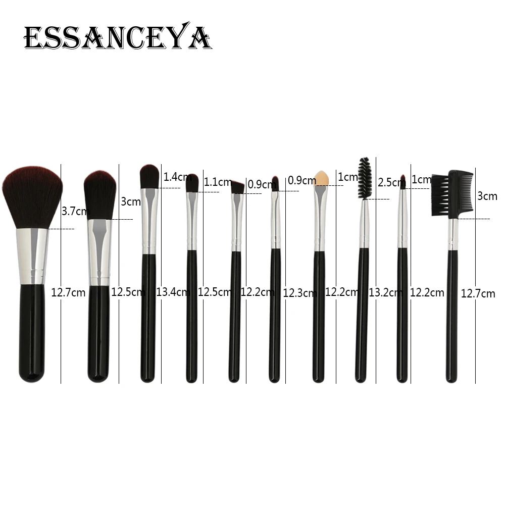 Набор кистей для макияжа ESSANCEYA 10 шт. набор косметических инструментов пудры