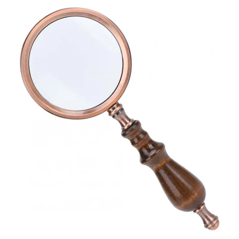 Портативная Лупа с деревянной ручкой 20X лупа для чтения припоя высокой четкости