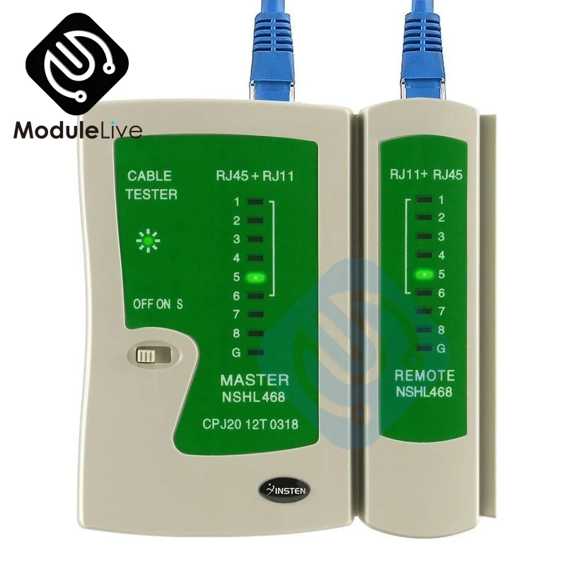 Тестер сетевого кабеля Lan Diymore инструмент для тестирования RJ45 RJ11 CAT5 CAT6 UTP QJY99 |