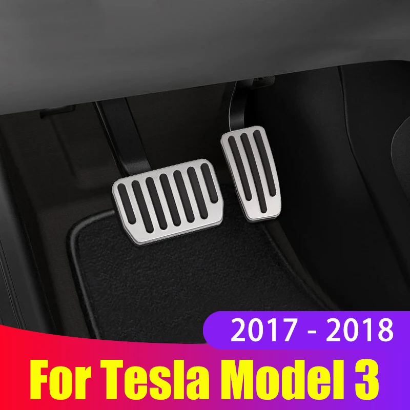 Чехол для педали тормоза из алюминиевого сплава нескользящие накладки Tesla Model 3 2017