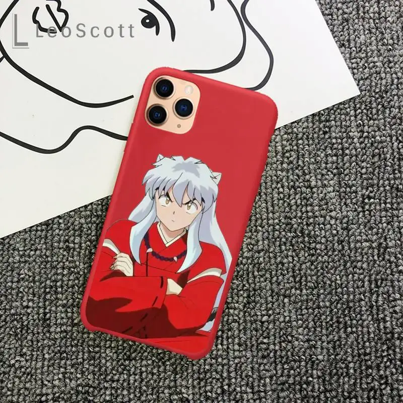 

Anime Inuyasha Sesshoumaru Higurash Phone Case Candy Color for iPhone 11 12 mini pro XS MAX 8 7 6 6S Plus X 5S SE 2020 XR