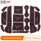 14 шт.компл. коврик для паза двери автомобиля для Mitsubishi Outlander 2013-2018