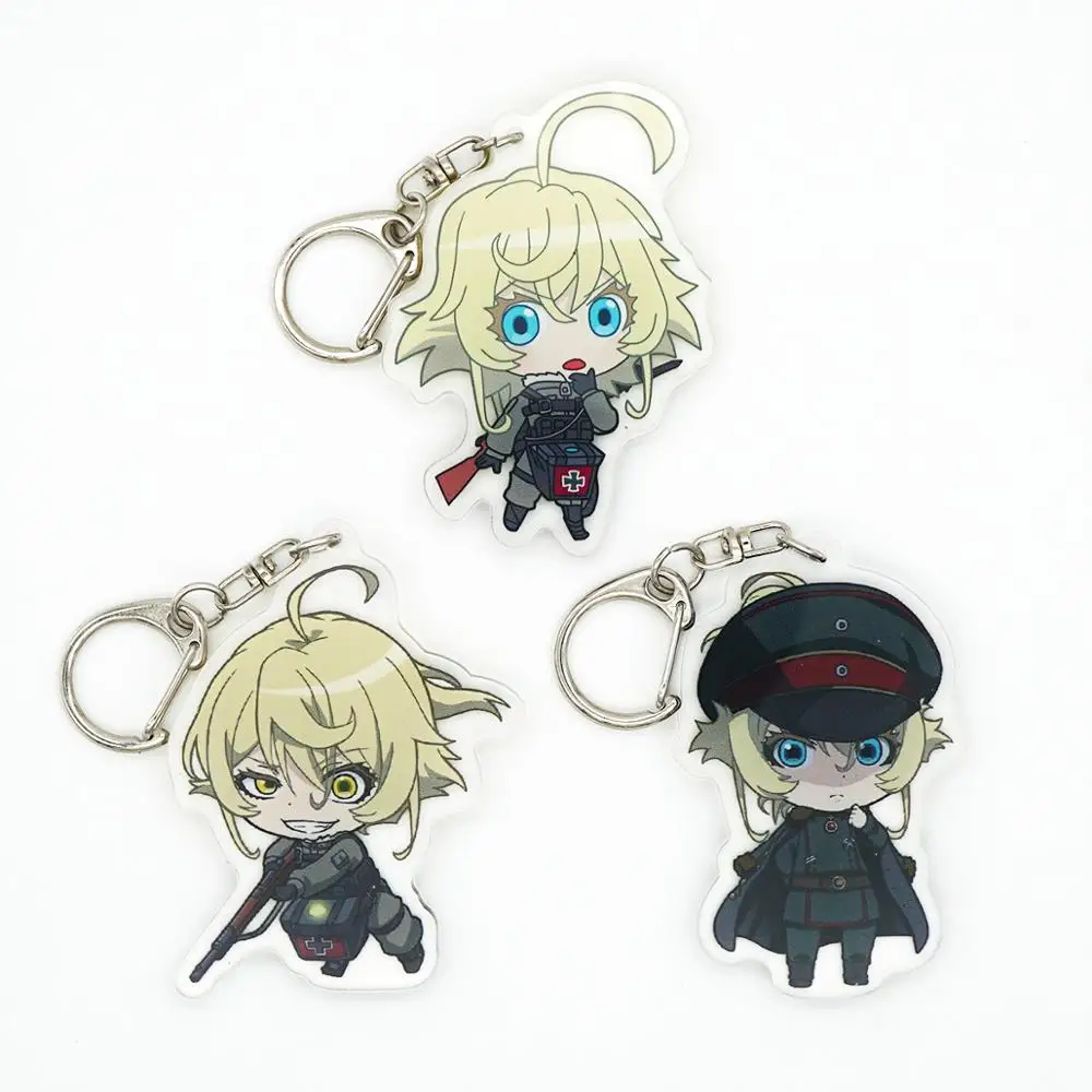 Брелок Saga of Tanya the Evil милый акриловый двухсторонний брелок с защитой | Украшения и