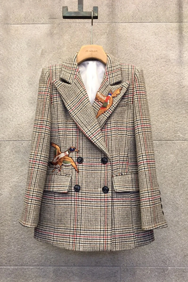 Женская верхняя одежда легкая клетчатая клетка с карри обычная длина длинный