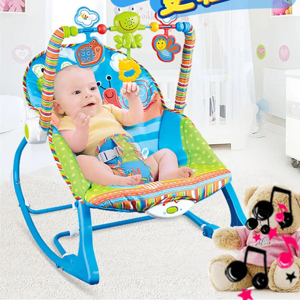 Детское многофункциональное музыкальное Электрическое Кресло-Качалка Kidlove