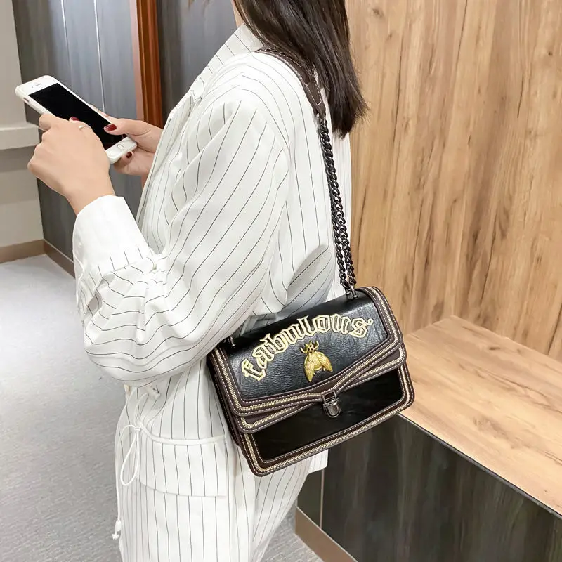 

Women's bag women's 2021 new fashion Korean versatile messenger bag chain bag fashion small square bag