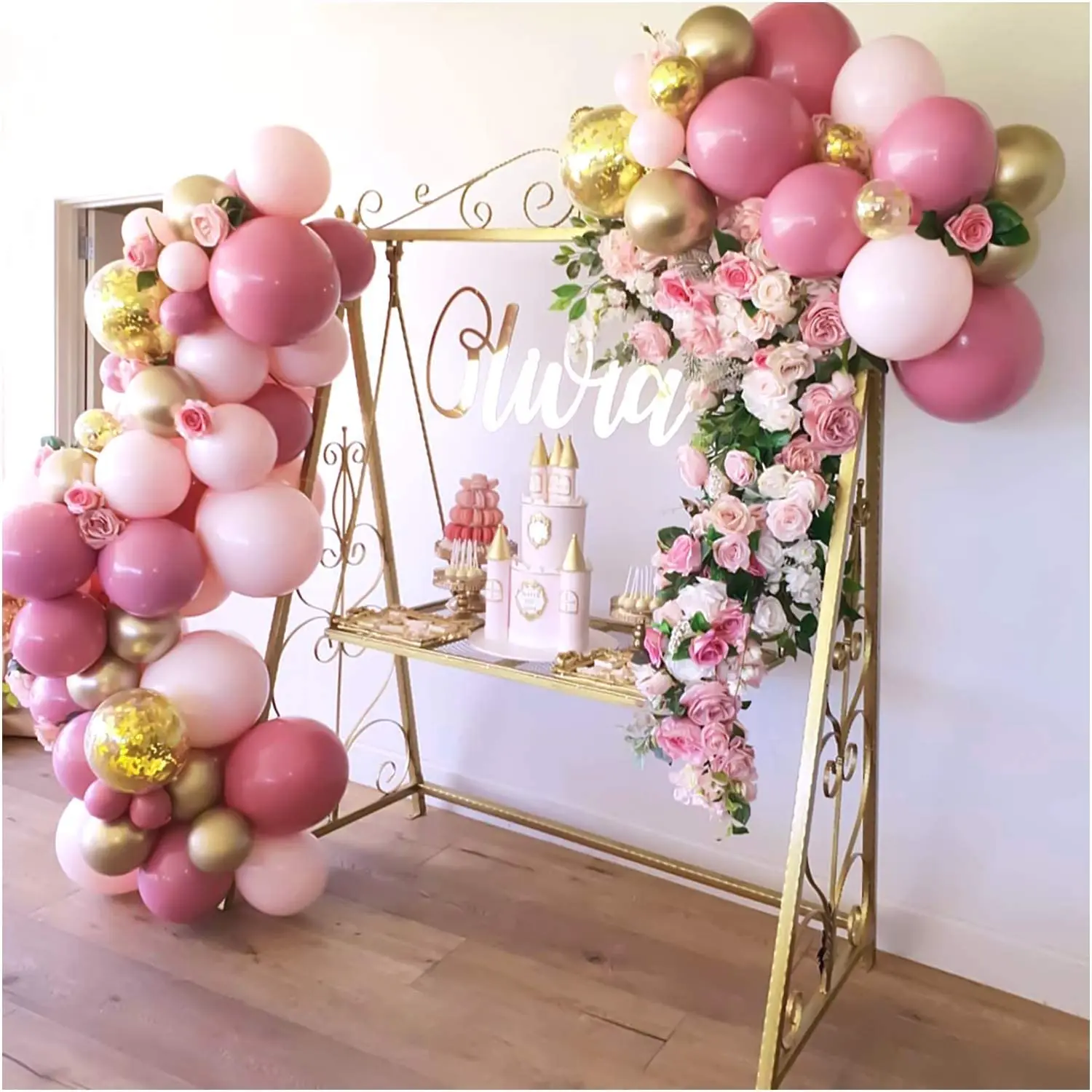 

Balloon Garland Arch Kit 101Pcs Pink Gold Confetti Balloons for Parties Birthday Wedding Party Balloon Baby Shower Decorations