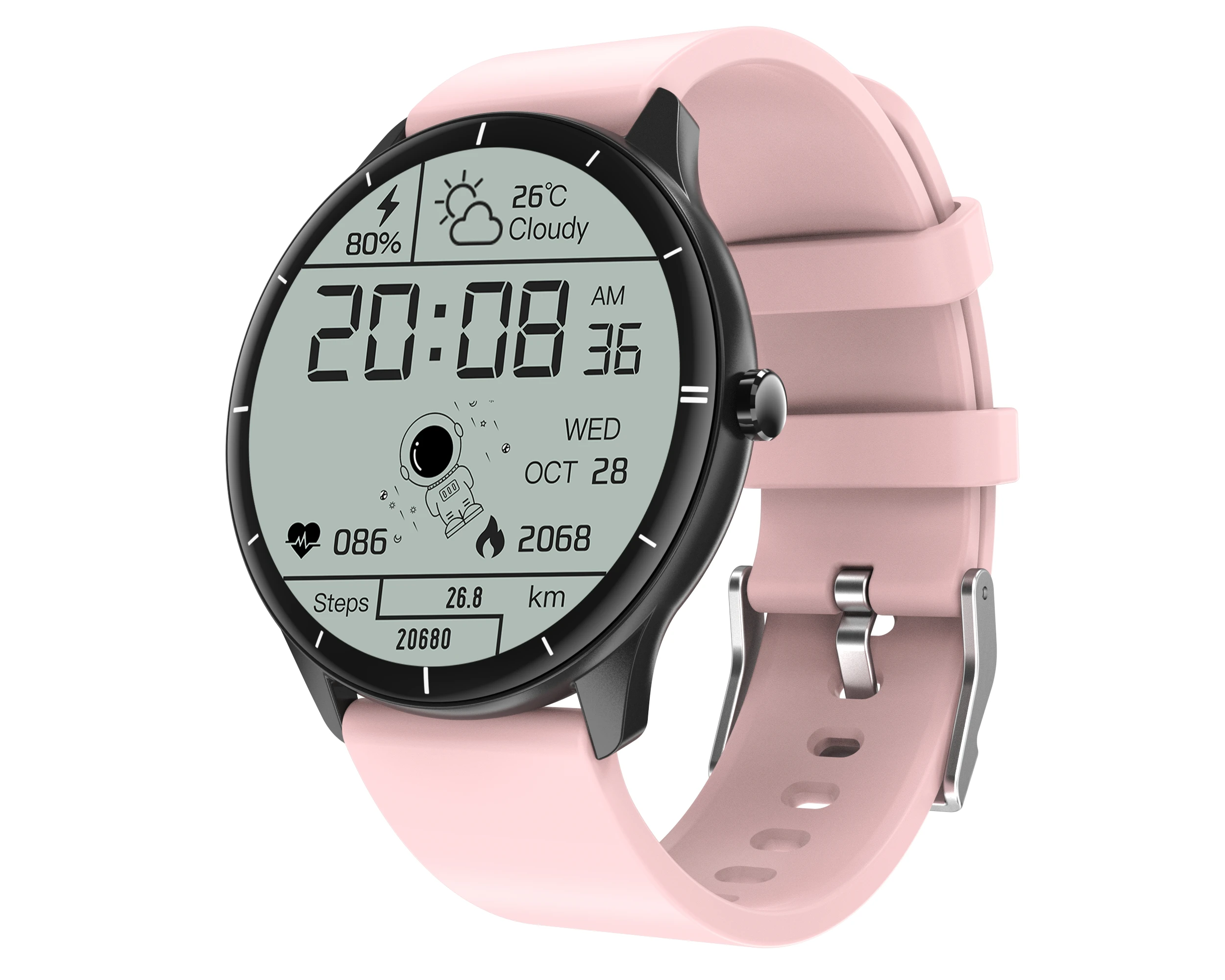 

Q21 Smart watch body temperature monitoring flashlight heart rate blood pressure fitness tracker DIY display for Android IOS L15