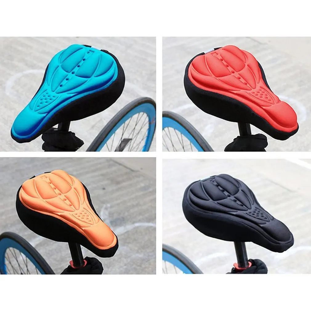 Sarung Bantal 3D Bantal Sepeda Tebal EVA Bantal Spons Lembut Aksesori Peralatan Penutup Tempat Duduk