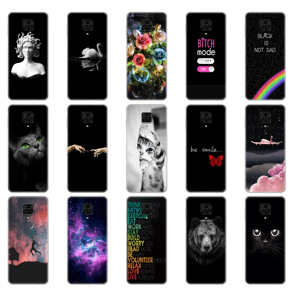 for xiaomi redmi note 9 case soft tpu phone back on redmi note 9 pro silicon cover redmi note9 pro note9pro bumper shell funda free global shipping