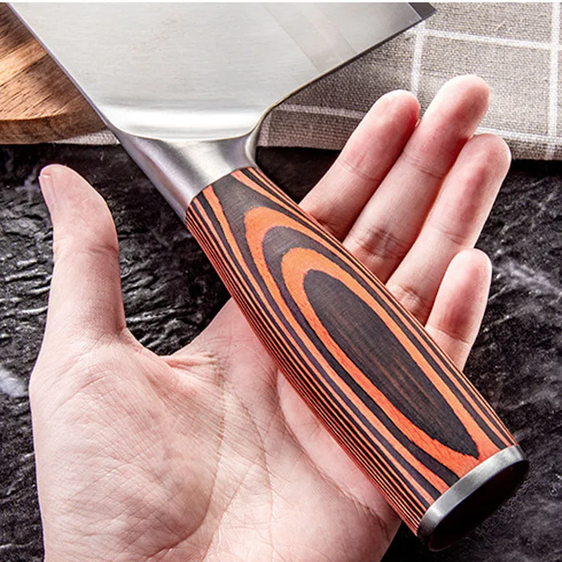 Кухонный нож бытовой из нержавеющей стали для шеф-повара мясорубки КИТАЙСКИЙ