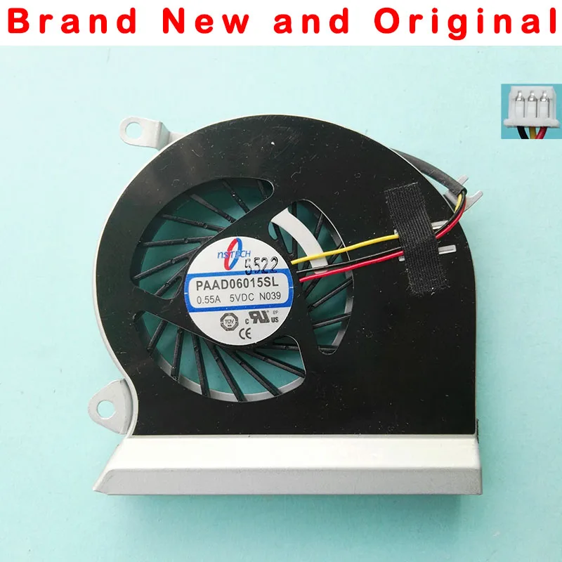 Новый оригинальный кулер охлаждения процессора для MSI PAAD06015SL 0.55A 5VDC N039|Кулеры и