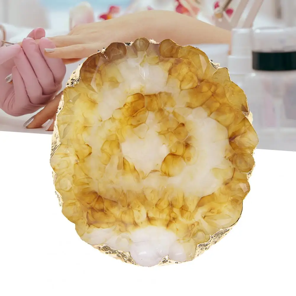 Палитра Цветов для маникюра гель рисования желтые края полимерная палитра