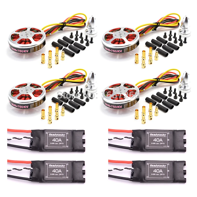 Бесщеточные моторы с высоким крутящим моментом 4 шт. 5010 360KV / 750kv + Readytosky 40A ESC OPTO 2 6S