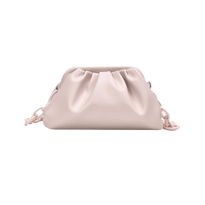 

Elegant Female Chain Tote bag 2020 New High quality Soft PU Leather Women's Designer Handbag Solid color Shoulder Messenger Bag