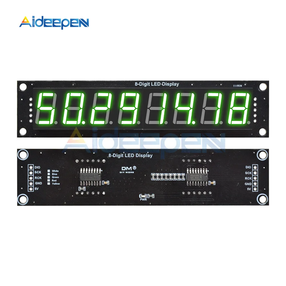 

Модуль 74HC595, 8-значный светодиодный дисплей 0,56 дюйма, трубка дисплея (десятичная), 7 сегментов, 74HC595, цифровая светодиодная трубка, модуль, красный, синий, желтый, зеленый, белый