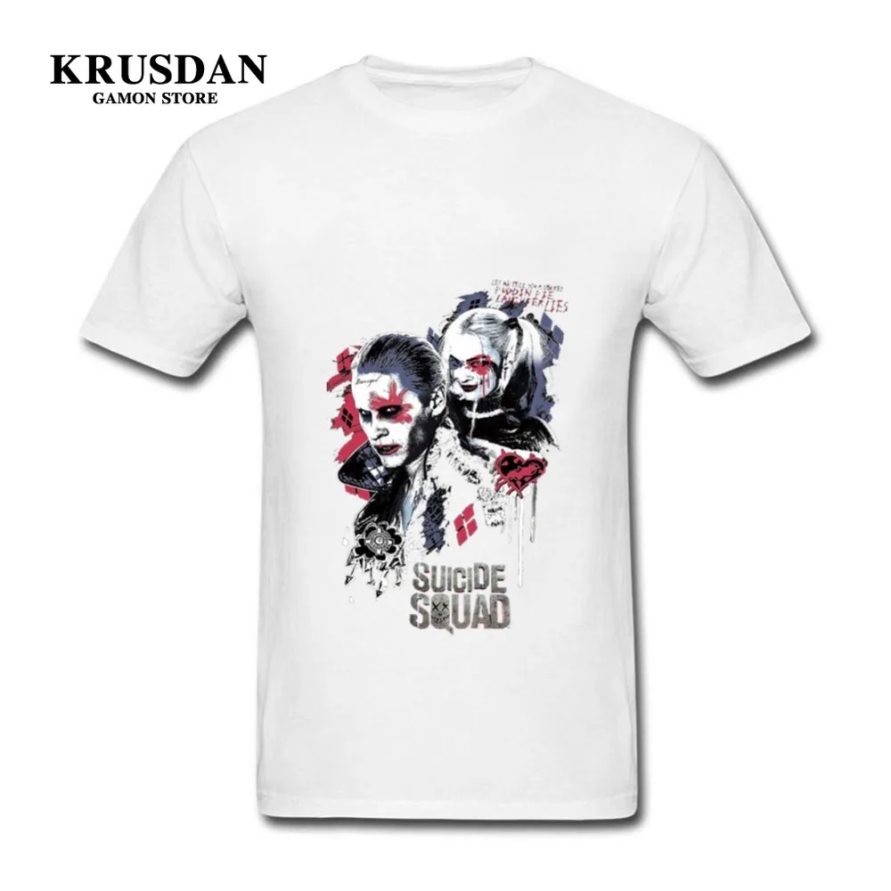 DC Comics Джокер Отряд Самоубийц футболка Харли Куинн Футболка крутая Новинка