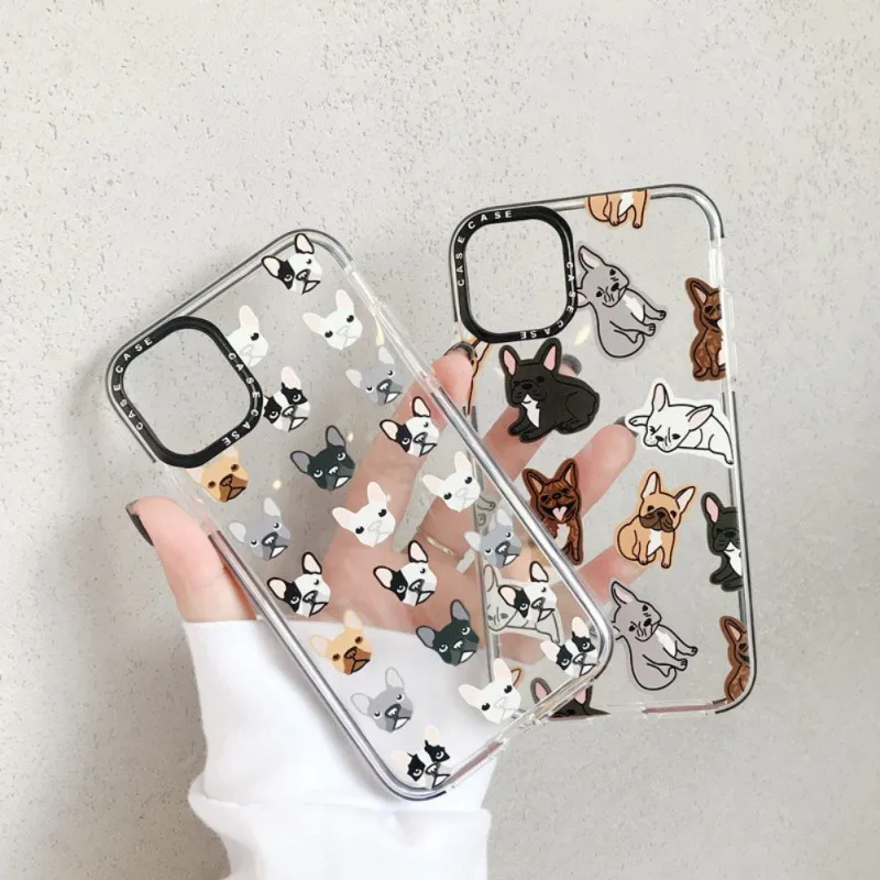 

2020 Cartoon Cute Dog Head Phone Case Transparent Soft Cases Or iPhone 11 11Pro Max For iPhone 8 7 Plus X XS Max XR Cover Funda