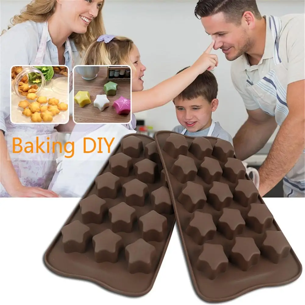 15 чашек в форме звезды инструменты для выпечки силиконовая форма торта шоколада