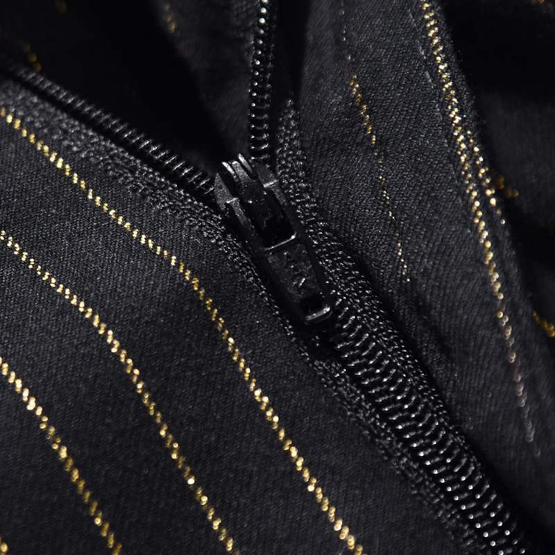 

plus size 5xl gold striped mens slim fit dress pants 2019 brand men check trousers luxury suit pants for men