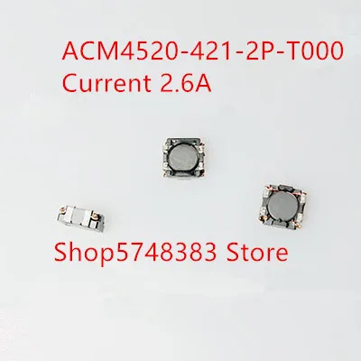 10 шт./лот SMD общий режим индуктор acm4520 421 2p t000 фильтр тока 2.6a|Аксессуары для батарей