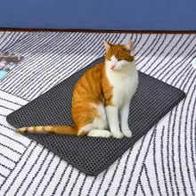 Складной коврик для кошачьего туалета EVA двухслойный коврик для кошачьего туалета с водонепроницаемым дном нескользящий коврик для кошачьего туалета Складной коврик для кошачьего туалета EVA двухслойный коврик для кошачьего туалета с водонепроницаемым дном нескользящий коврик для кошачьего туалета