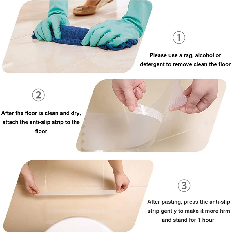 10 шт Анти-скольжения полосами Безопасность душ наклейки для протектора Ванна