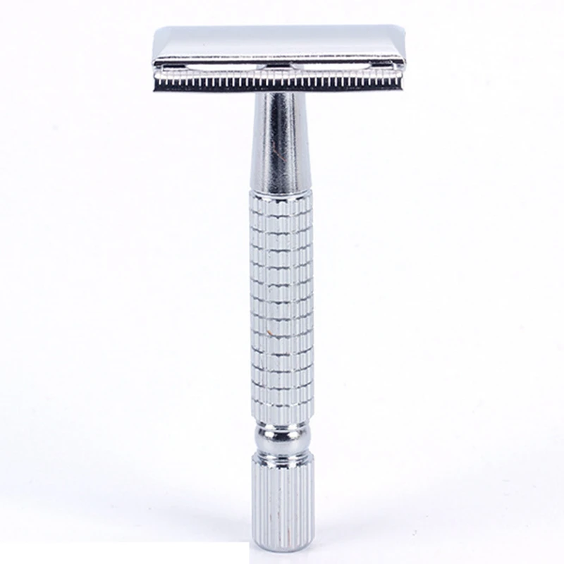 Безопасная двойная бритва Edgec из нержавеющей стали для мужчин уход за лицом с