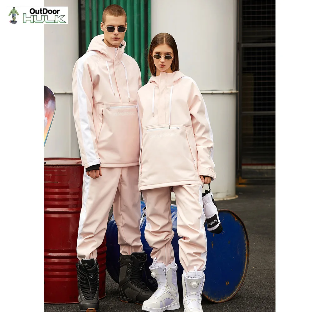 

2021 Winter New Men And Women Ski Suits Fashion Pink Waterproof Warm Cold Wearable Outdoor Snow Snowboard Ski Jacket And Pants