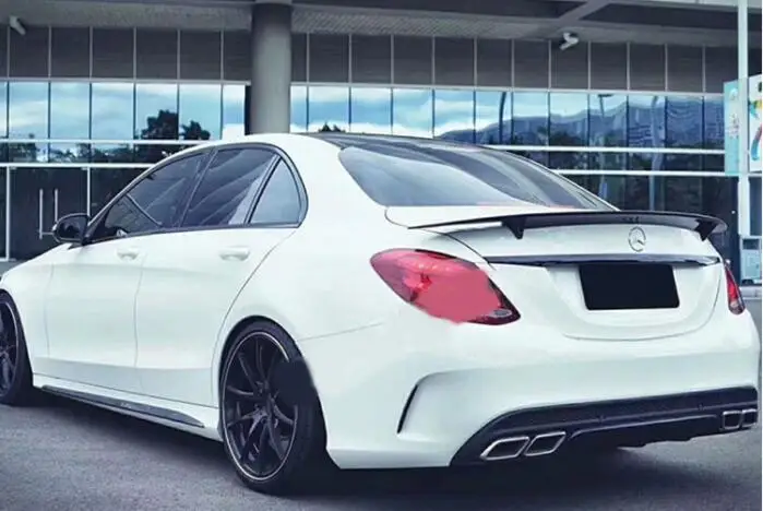 Спойлер для Benz W205 2015-2018 C-class C180 200 260 300 C63 высококачественный материал ABS цветной