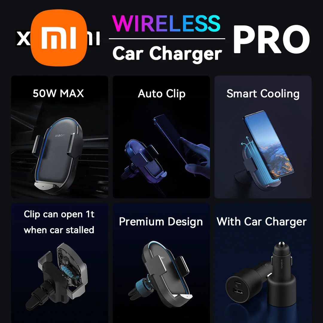 Xiaomi wireless car charger pro 50w max