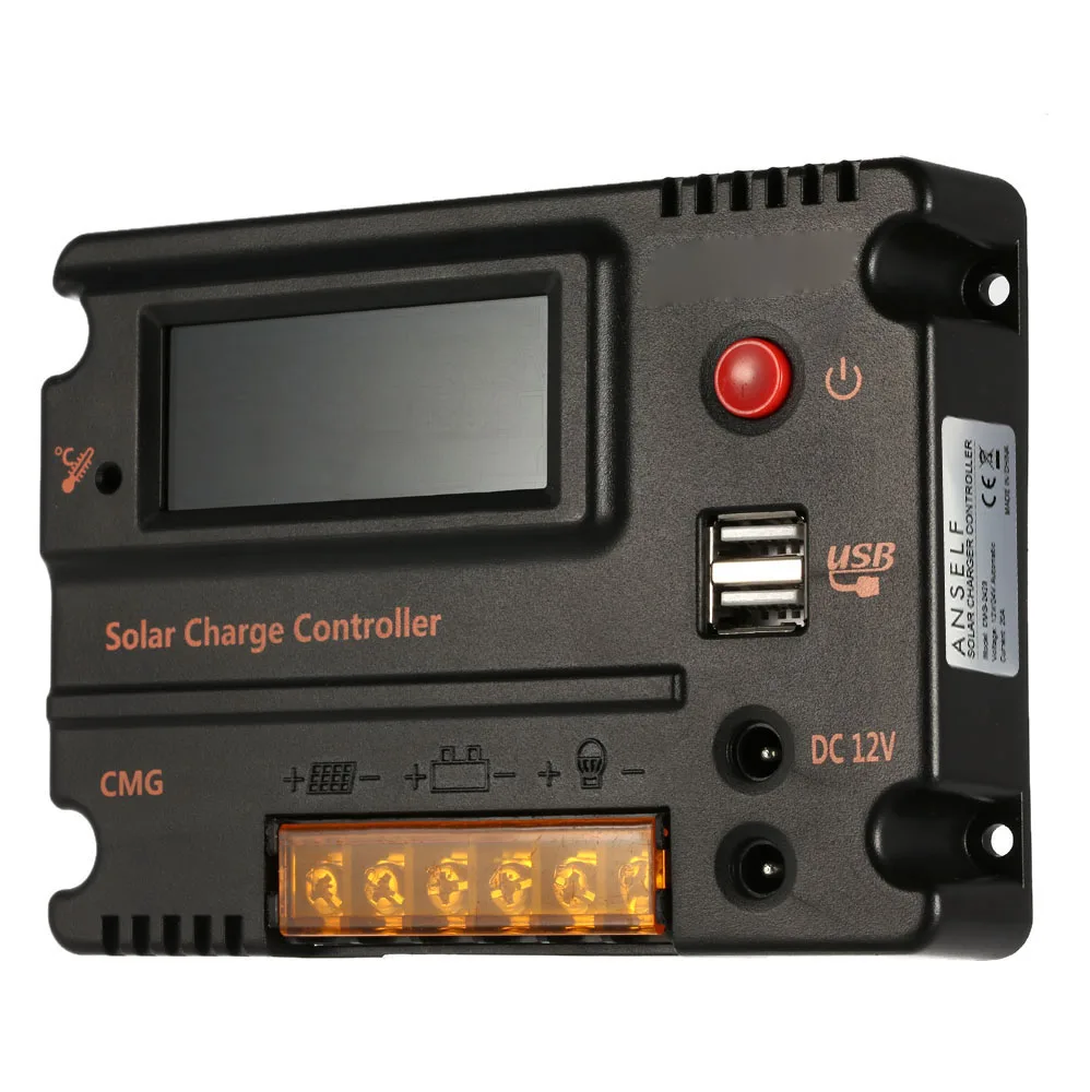 Горячая новинка Anself 10A/20A LCD контроллер заряда панели батареи Регулятор Авто