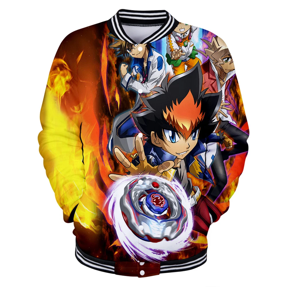 Бейсбольная куртка Beyblade Burst Evolution 3D для мужчин и женщин модная детская
