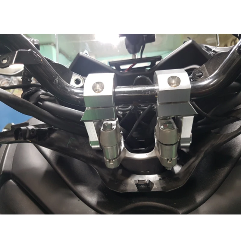 Мотоцикл CNC руль жира бар крепление зажимы стояки Универсальный 28mm1 1/8 &quotподходит