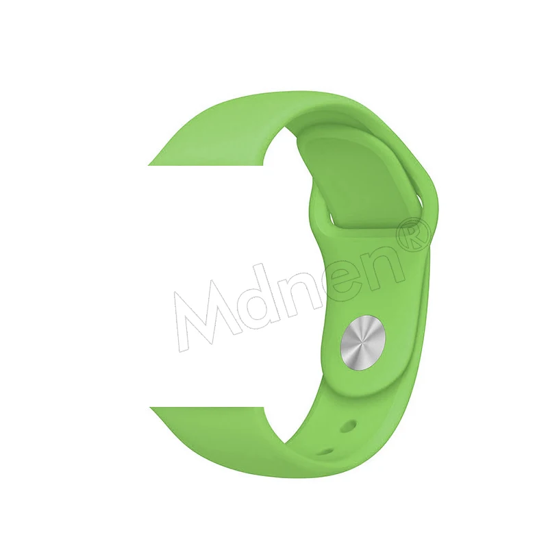 Силиконовый ремешок-петля для Apple Watch 42 мм 38 мм Iwatch 5 4 3 2 1 браслет с магнитной пряжкой - Цвет ремешка: 4 Green