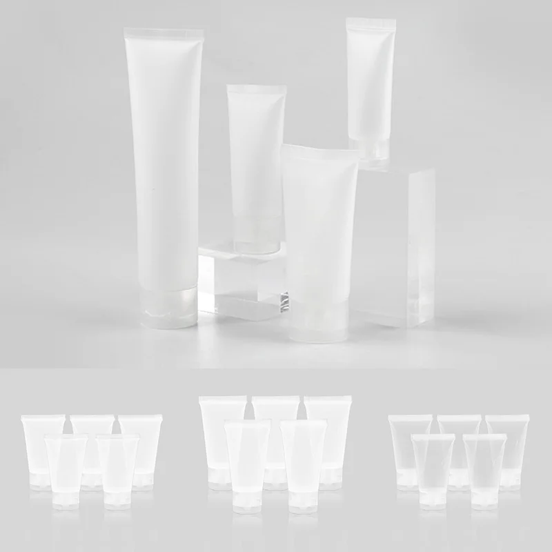 5 шт. пустой прозрачный пластиковый тюбик для косметического крема лосьона